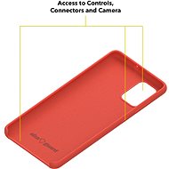 AlzaGuard Premium Liquid Silicone Case pro Samsung Galaxy A71 červené - Kryt na mobil