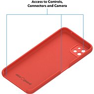 AlzaGuard Premium Liquid Silicone Case pro Samsung Galaxy A22 5G červené - Kryt na mobil