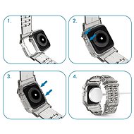 AhaStyle TPU řemínek pro Apple Watch 38/40/41mm šedivý - Řemínek