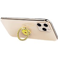 AhaStyle hlinikový držák na prst gold - Držák na mobilní telefon