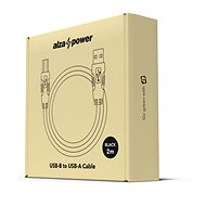 AlzaPower LinkCore USB A-B 2m Černý - Datový kabel