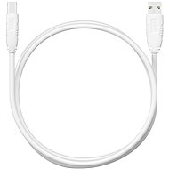 AlzaPower LinkCore USB A-B 3m bílý - Datový kabel