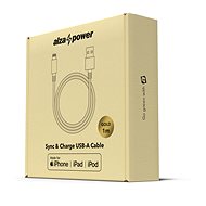 AlzaPower AluCore Lightning MFi (C89) 1m zlatý - Datový kabel