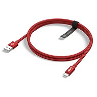 AlzaPower AluCore Lightning MFi (C89) 1m červený - Datový kabel