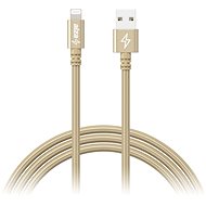 AlzaPower AluCore Lightning MFi (C89) 2m zlatý - Datový kabel