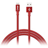 AlzaPower AluCore Lightning MFi (C89) 2m červený - Datový kabel