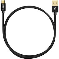 AlzaPower AluCore Micro USB 2m černý - Datový kabel