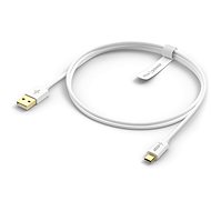 AlzaPower Core Micro USB 1m bílý - Datový kabel