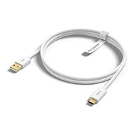 AlzaPower Core Charge 2.0 USB-C 0.5m bílý - Datový kabel