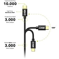 AlzaPower AluCore Charge 2.0 USB-C 1m černý - Datový kabel