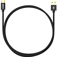 AlzaPower AluCore Charge 2.0 USB-C 2m černý - Datový kabel