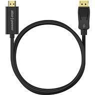 AlzaPower Core DisplayPort (M) na HDMI (M) 1.5m černý - Video kabel