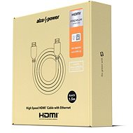 AlzaPower Premium HDMI 2.0 High Speed 4K 1.5m - Video kabel
