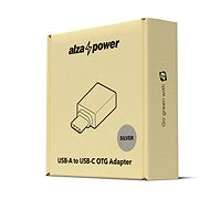 AlzaPower OTG USB-C (M) na USB-A 3.0 (F) stříbrná - Redukce