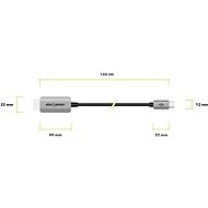 AlzaPower Alucore USB-C (M) na HDMI 2.1 8K 60Hz (M) 3m stříbrná - Video kabel