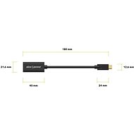 AlzaPower USB-C (M) na HDMI 2.0 4K 60Hz (F) 0.1m lesklá černá - Redukce