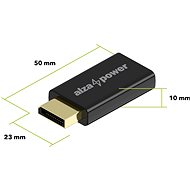 AlzaPower DisplayPort (M) na HDMI FullHD 60Hz (F) černá - Redukce