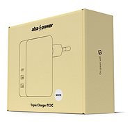 AlzaPower T3C Triple Charger 5.4A bílá - Nabíječka do sítě