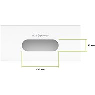 AlzaPower Cable Box Socket bílý - Organizér kabelů
