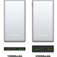 AlzaPower Ingot 10000mAh Quick Charge + PD3.0 stříbrná - Powerbanka