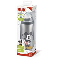 NUK láhev Sports Cup 450 ml - Mickey, šedá - Láhev na pití pro děti