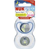 NUK Space Night 6–18m 2 ks BOX svítící - kluk - Dudlík