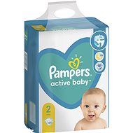 PAMPERS Active Baby vel. 2, 168 ks - Dětské pleny