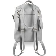 BEZTROSKA Miko batůžek s mašlí Light grey - Přebalovací batoh