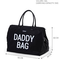 CHILDHOME Daddy Bag Big Black - Přebalovací taška