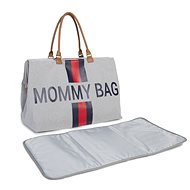 CHILDHOME Mommy Bag Grey Stripes Red/Blue - Přebalovací taška