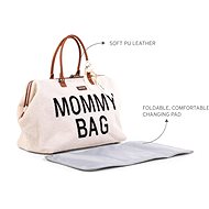 CHILDHOME Mommy Bag Teddy Off White - Přebalovací taška