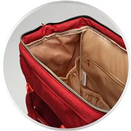 Canpol babies Přebalovací batoh LADY MUM - červený - Přebalovací batoh
