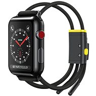 Baseus Lockable Rope Strap pro Apple Watch 38mm / 40mm Grey&Yellow - Řemínek