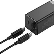 Baseus GaN Dual USB-C Quick Travel Charger 45W + Type-C (USB-C) Cable 60W 1m Black - Nabíječka do sítě