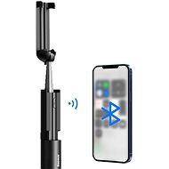 Baseus Mini Bluetooth skládací selfie tyč černá - Selfie tyč