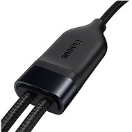 Baseus Flash 2in1 USB-C - USB-C + ligthning (80W+20W) 1,5m black - Datový kabel