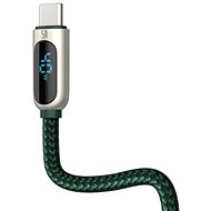 Baseus Display Fast Charging Data Cable USB to Type-C 5A 2m Green - Datový kabel