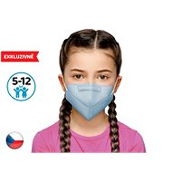 10x Český respirátor FFP2 vhodný pro děti - modrý - Respirátor