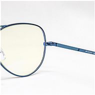 GLASSA Blue Light Blocking Glasses PCG 09, dioptrie: +0.50 modrá - Brýle na počítač