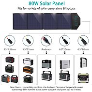 ChoeTech Foldable Solar Charger 80W Black - Solární panel