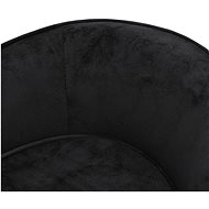 Shumee Pohovka pro psy plyšová černá 69 × 49 × 40 cm - Pelíšek