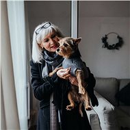 Psí svetřík Malmö, šedý 40 cm - Svetr pro psy