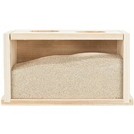 Trixie Písková lázeň dřevěná pro myši a křečky 22 × 12 × 12 cm - Koupelna pro hlodavce