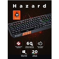 Canyon Hazard CND-SKB6-CS, černá - CZ - Herní klávesnice