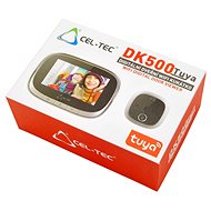 Digitální dveřní WiFi kukátko CEL-TEC DK500 Tuya  - Videotelefon