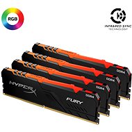 HyperX 64GB KIT DDR4 2666MHz CL16 FURY RGB series - Operační paměť