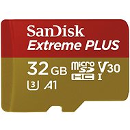 SanDisk MicroSDHC 32GB Extreme Plus + SD adaptér - Paměťová karta