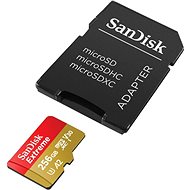 SanDisk MicroSDXC 256GB Extreme + SD adaptér - Paměťová karta