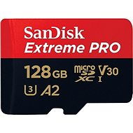 SanDisk MicroSDXC 128GB Extreme Pro + SD adaptér - Paměťová karta