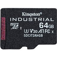 Kingston MicroSDXC 64GB Industrial + SD adaptér - Paměťová karta